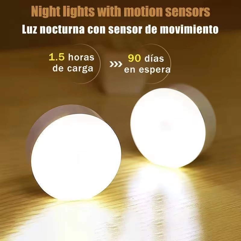 Motion Sensor Light - USB Şarj Edilebilir LED Gece Lambası,