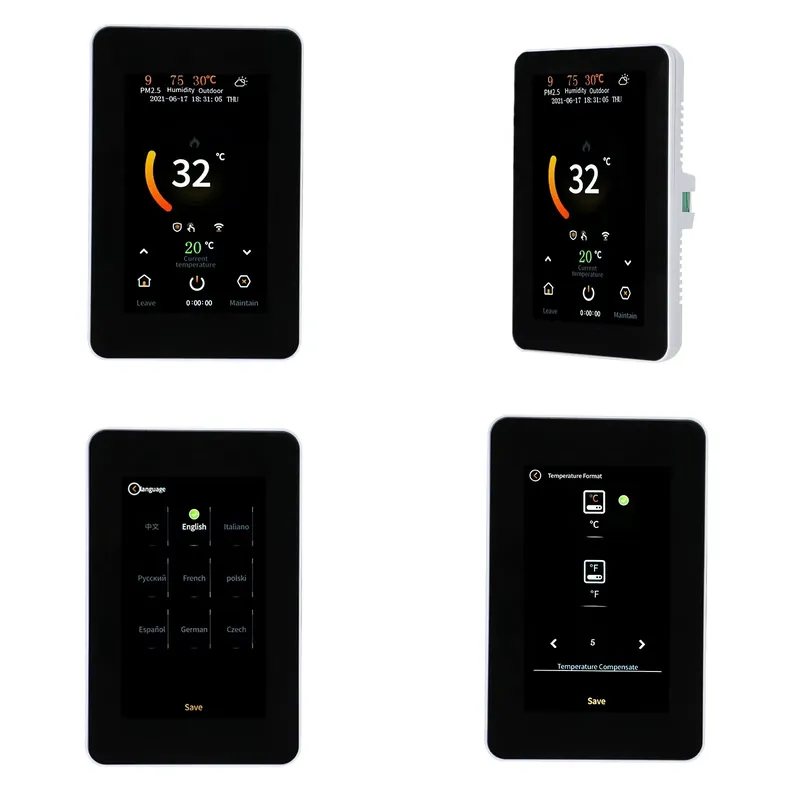 Wifi Thermostat - Akıllı Ev Yerden Isıtma Sistemi Dikey