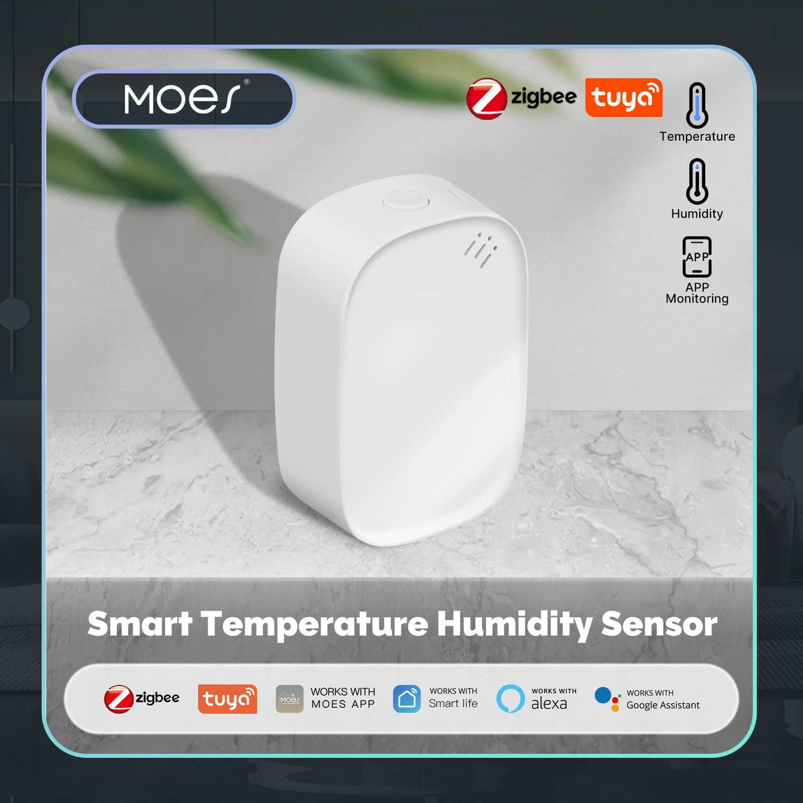 Smart Home Energy Monitor - MOES Tuya Zigbee Akıllı Sıcaklık Nem