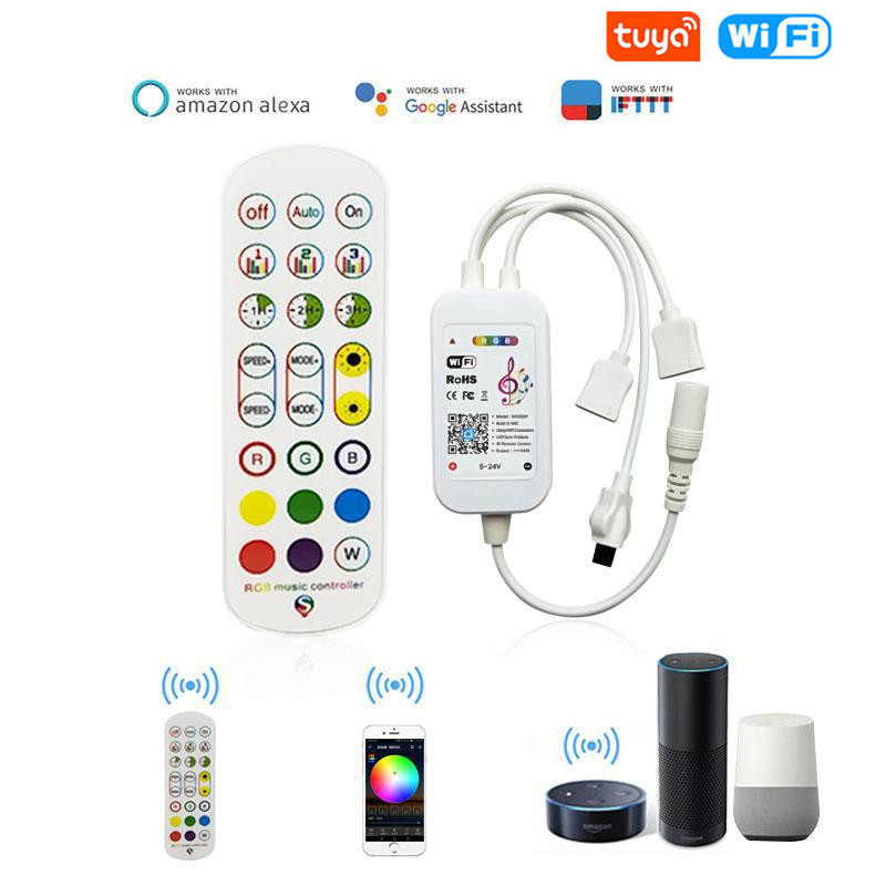 Smart Home Llm - Tuya WiFi Akıllı LED Denetleyici 4Pin