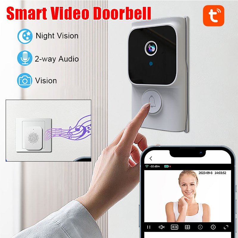 Smart Home Video Doorbell App - Tuya Kablosuz Akıllı Görüntülü Kapı Zili
