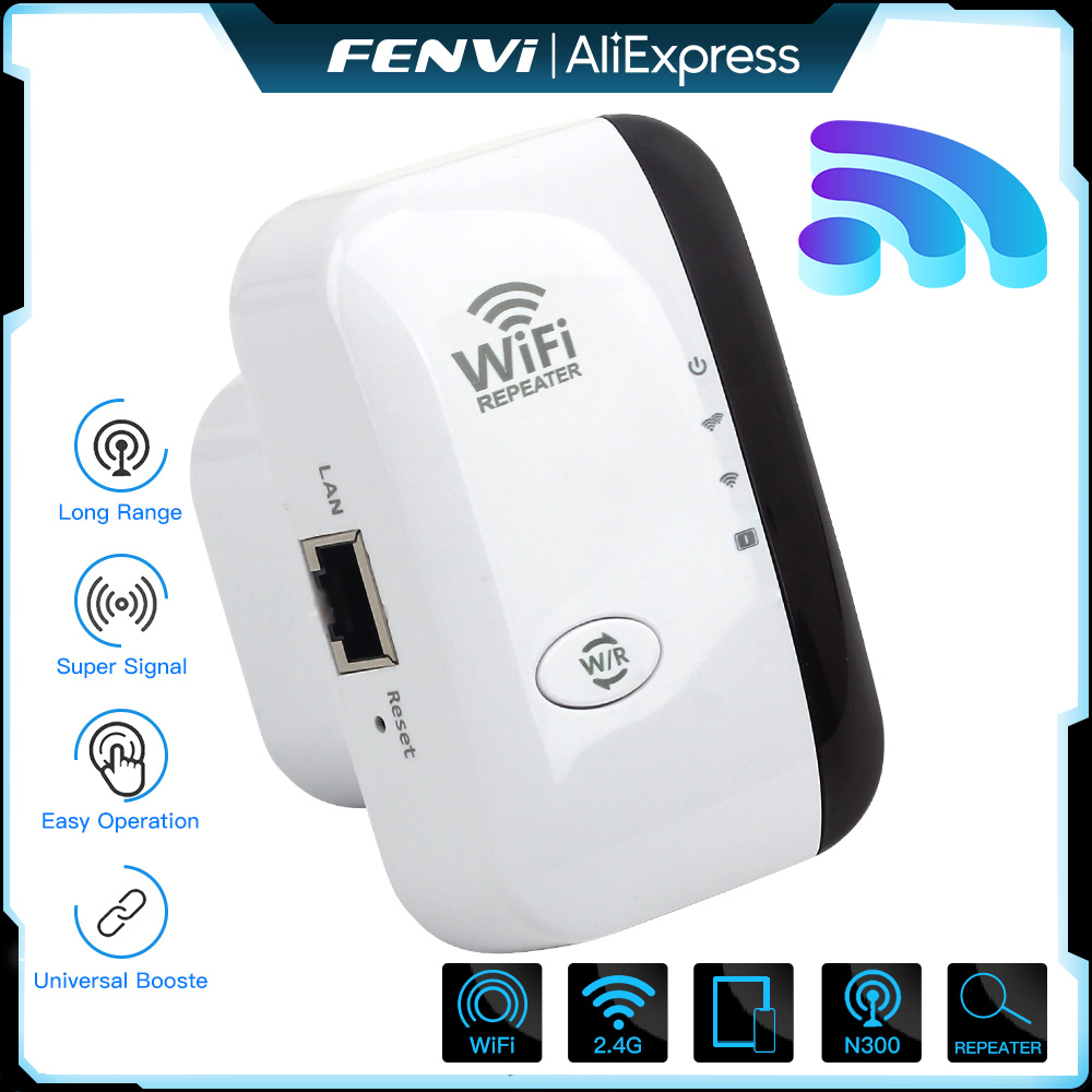 Smart Home Network - FENVI Kablosuz WiFi Tekrarlayıcı 300 Mbps