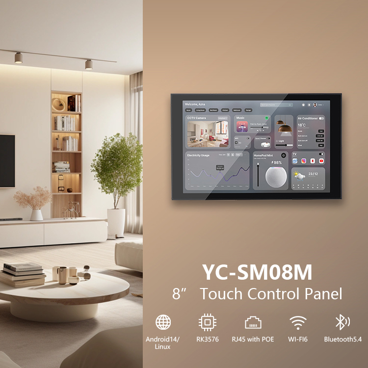 Smart Home Touchscreen Control Panel - Android/Linux Dokunmatik Ekranlı Metal Gövdeli Akıllı