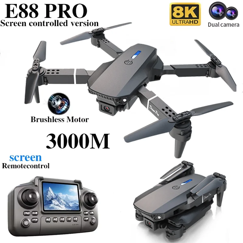 Profesyonel E88 PRO Drone, Ekr - Smart Home Camera incelemesi ve fiyatı