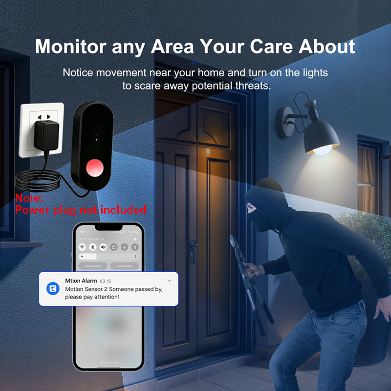 Tuya WiFi PIR Hareket Sensörü, - Smart Home Energy Monitor incelemesi ve fiyatı