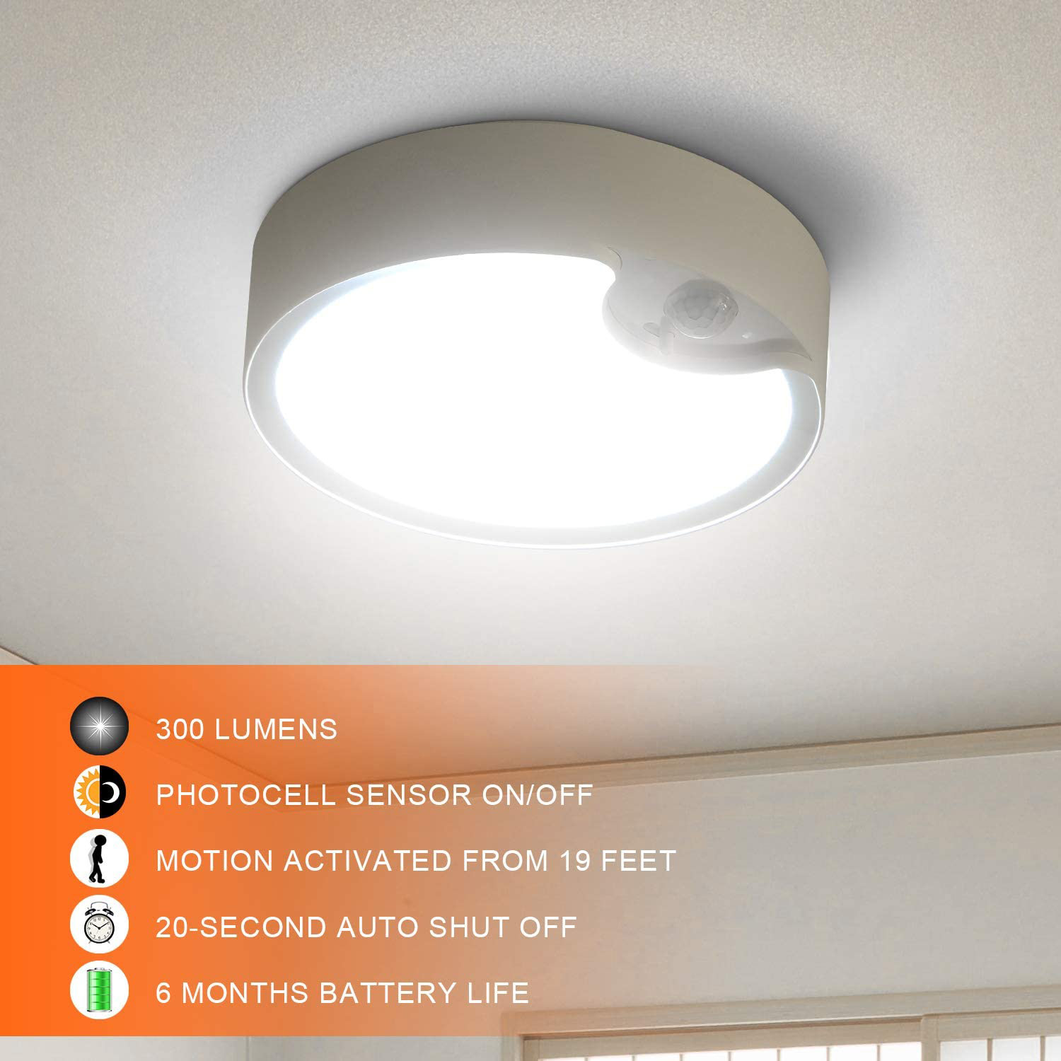 Hareket Sensörlü Tavan Lambala - Motion Sensor Light incelemesi ve fiyatı