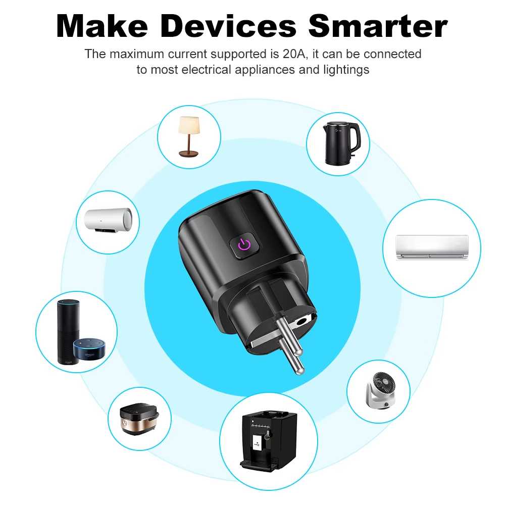 20A AC100-240V Wifi Akıllı Fiş - Smart Home Elements incelemesi ve fiyatı