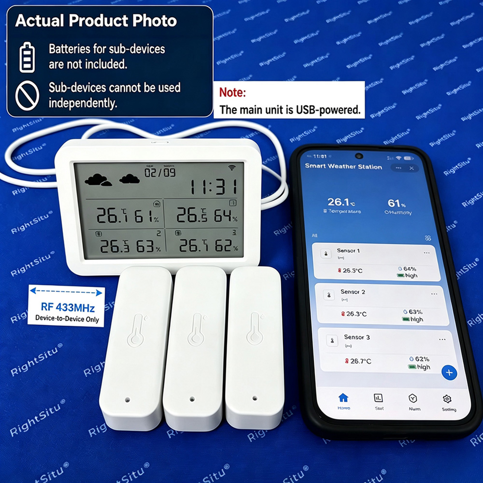 Tuya WiFi+RF433 Hava Durumu İs - Smart Home Elements incelemesi ve fiyatı