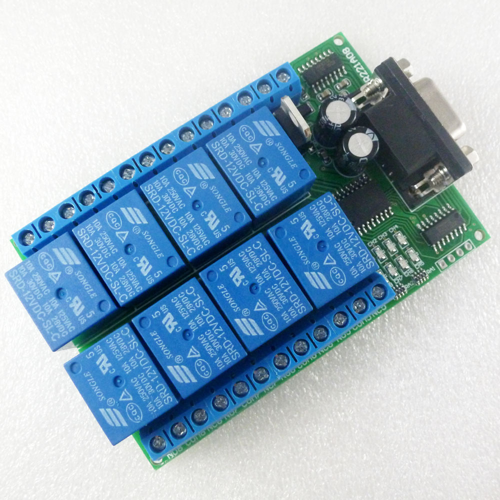 8 Kanallı DC 12V RS232 Röle Ka - Smart Home With Plc incelemesi ve fiyatı