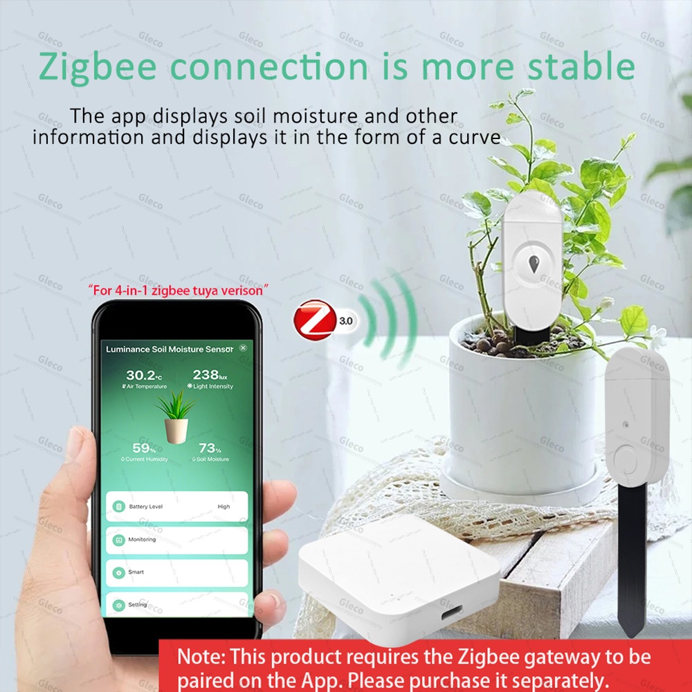 Zigbee Toprak Sensörü Nem Sıca - Smart Home Energy Monitor incelemesi ve fiyatı